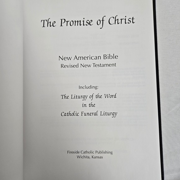 The Promise of Christ New American Bible Revised New Testament - Picture 6 of 10